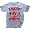 Novelty Vintage 1978 Funny 47 Years Old 47th Tee Tops Round Neck Short-Sleeve Fashion Tshirt Clothing Casual Basic T-shirts