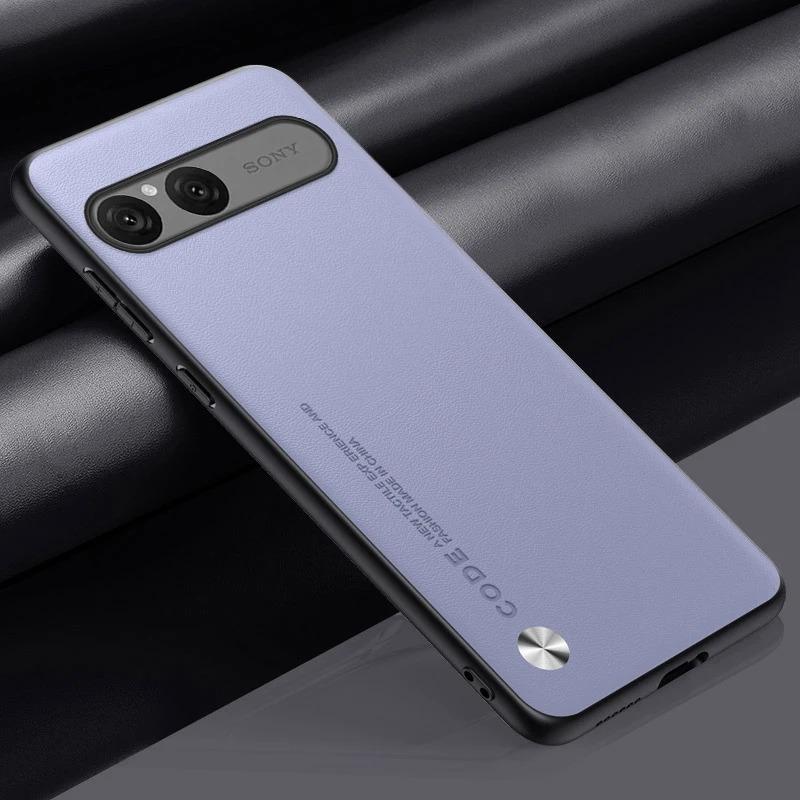 EUCAGR Luxury PU Leather Case for Sony Xperia 10 VII 10VII Back Cover Silicone Shockproof Protection Phone Case for Xperia10 VII