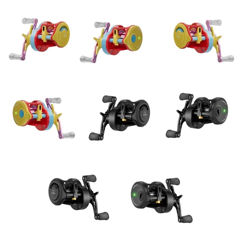 Colorful Baitcasting Fishing Reel Portable Rotate Fishing Reel With Electronic Charging For Smooth Casting
