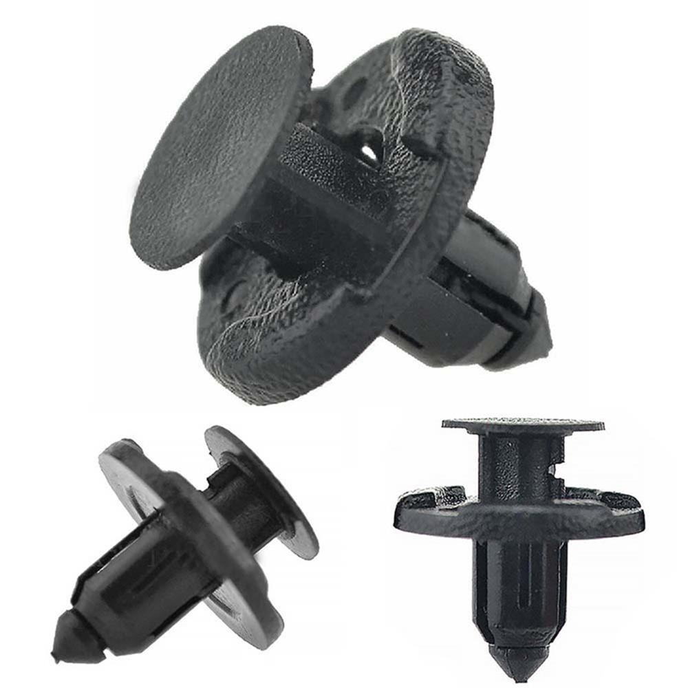 10/20/50pcs 8mm Plastic Auto Fasteners Rivets Clips Car Bumper Door Panel Fender Liner Retainer Push Pin Clip Repair Accessories
