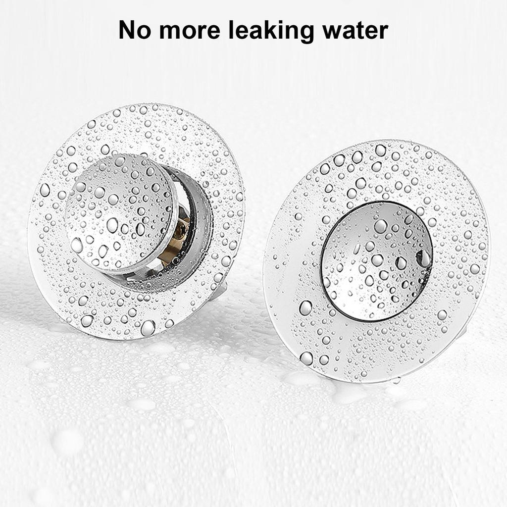 Universal Bathroom Sink Stopper Brass Spring Core Drain Stopper Deodorant Sealing Plug