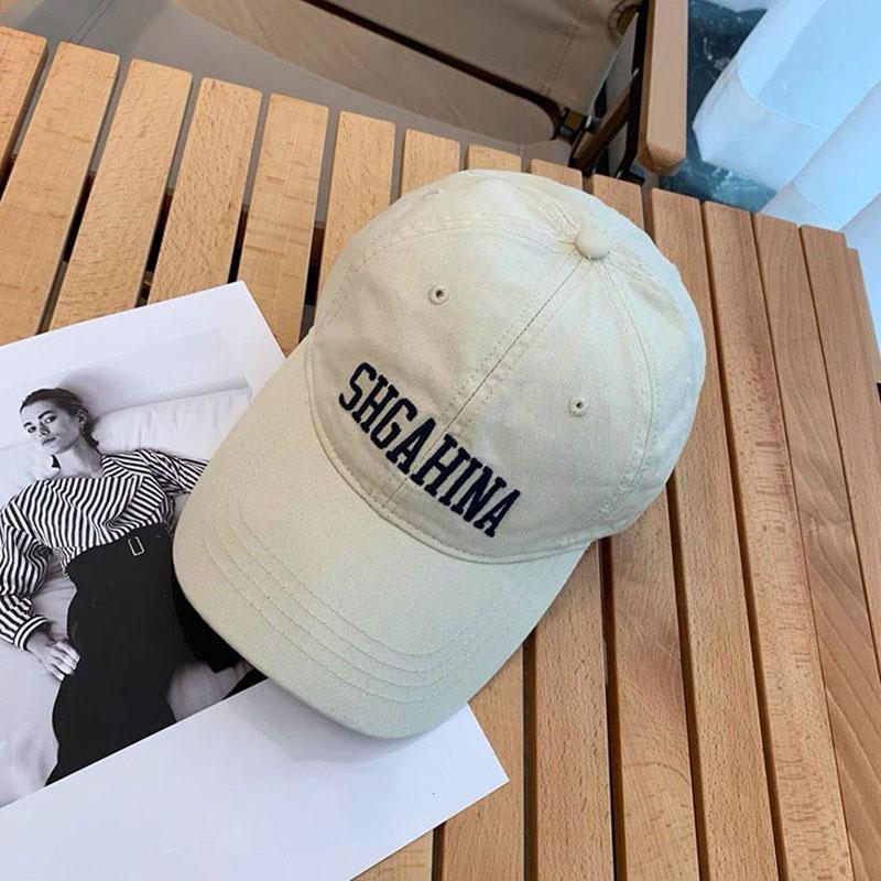 Letter Embroidery Baseball Hat for Women Solid Color Cotton Sunshade Peaked Duck Tongue Cap Girls Sports Outdoor Hat