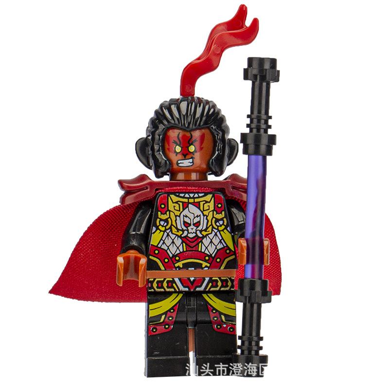 Ninja Warrior Superhero Doll With Weapon Single Building Block Assembly Toy