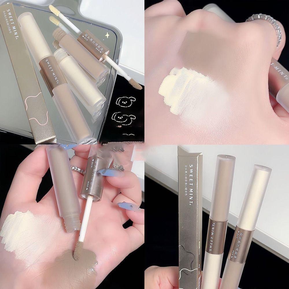 Bronzer Doppelseitiger Hervorhebungsstift Erhellen Sie die Nase Schattencreme Make-up