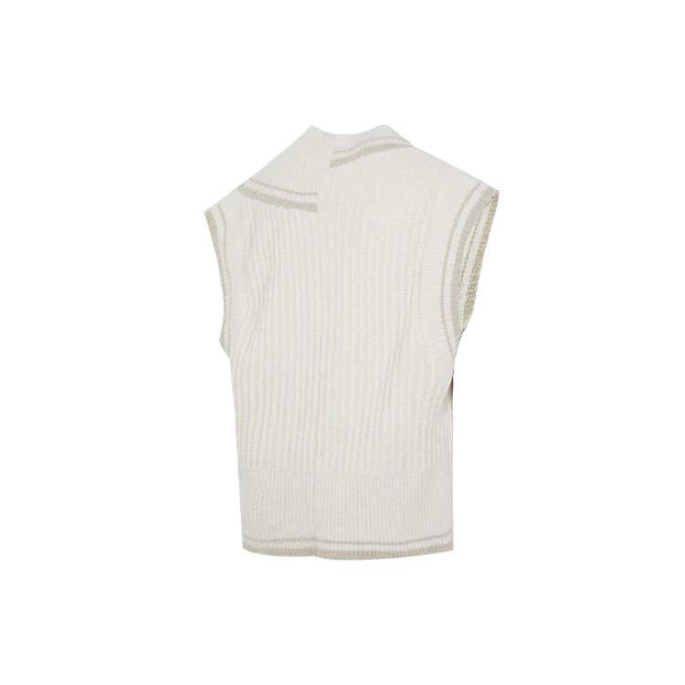 Nike Color Block Loose Fit Outdoor Knit Vest Women Tops Beige FN1887-104