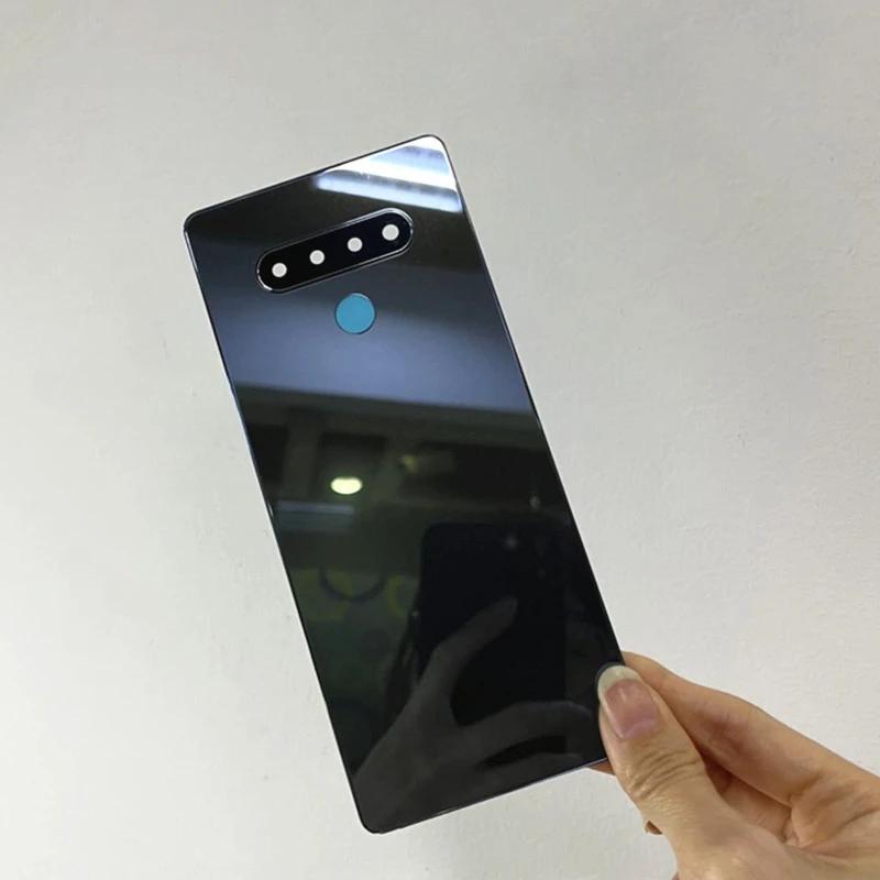 For LG Stylo 6 K71 Q730 LMQ730 Glass Back Cover with Camera Lens Battery Housing Door Replacement Parts