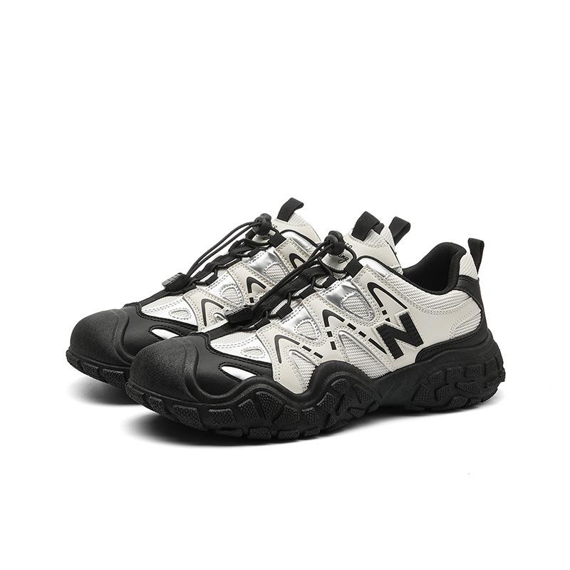 Spring and Autumn Cool Running Sports Trendy Shoes New Breathable Versatile Student Ugly Cute Shoes Height Increasing Casual Shoes Men