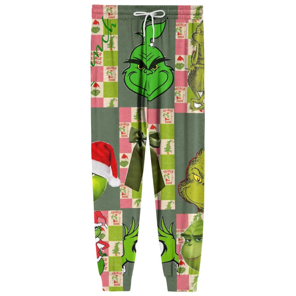 Men's Drawstring Pocket Casual Pants, Checkered Striped Printed Pocket Casual Pants, Home Sleeping Pants