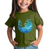 Children's Fashion Daily Printed Round Neck Short Sleeved Casual T-shirt Top