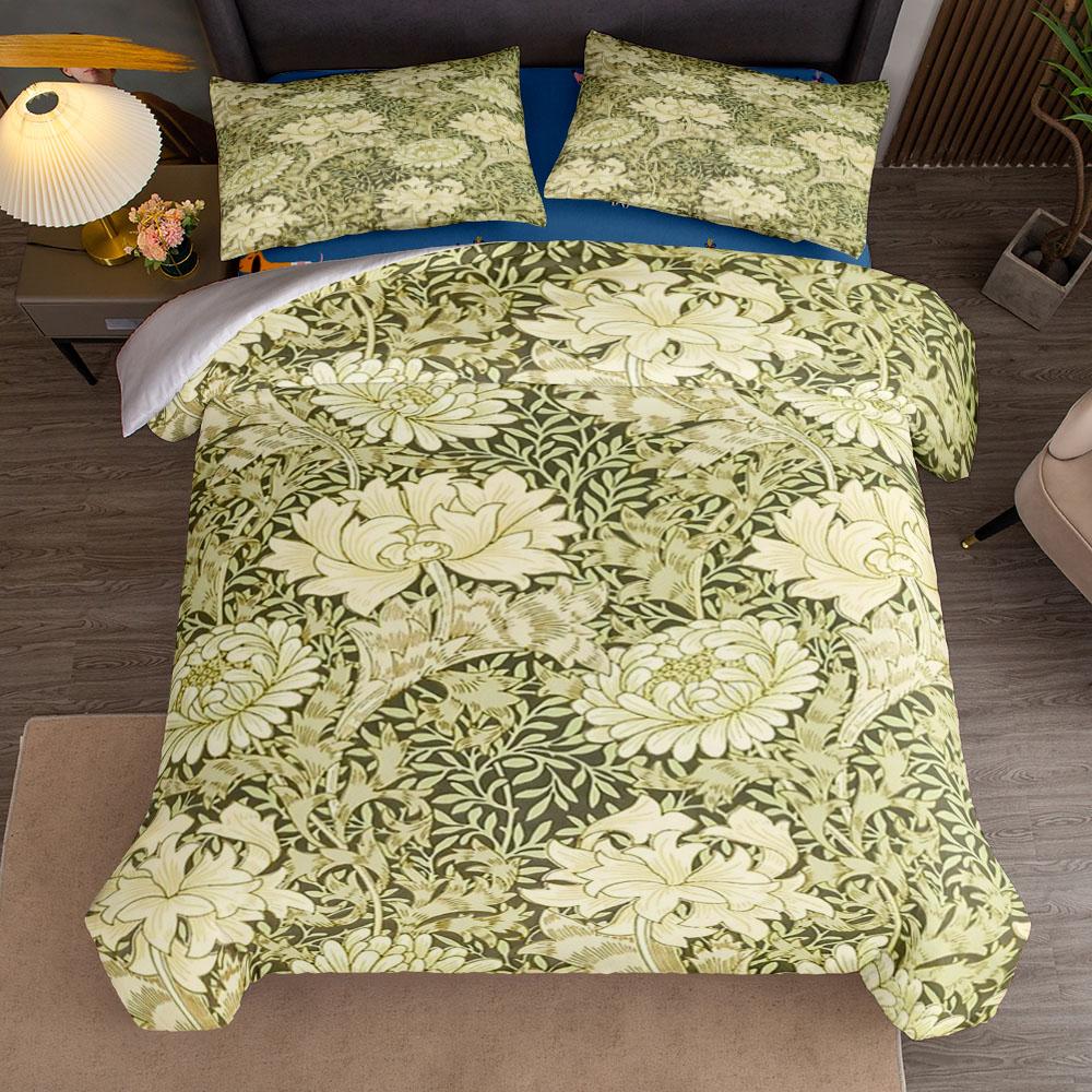 william morris nouveau The Strawberry Thieves Duvet Cover Set King Queen Double Full Twin Single Size Bed Linen Set