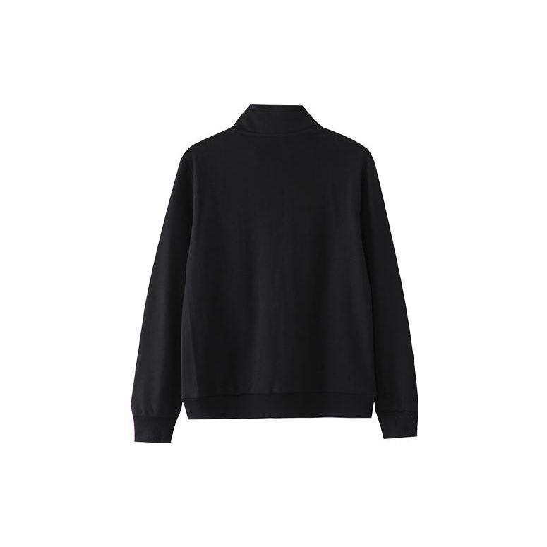 Li Ning Sports Lifestyle Series Casual Stand Collar Jacket Autumn Couple Men Jacket Black AWDS521-1