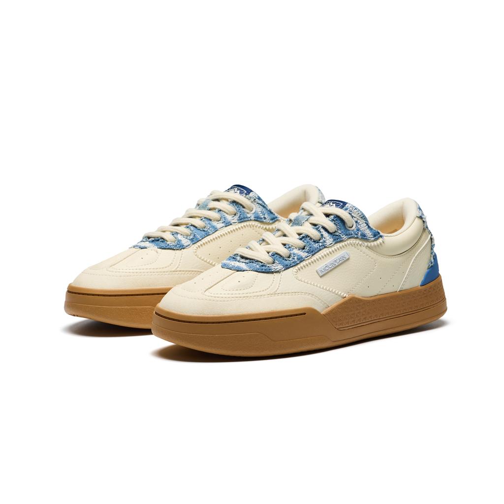 Anta Serie Montagna Denim Cultura del Basket Leggere Moda Semplici Retrò Scarpe da Ginnastica Basse Suola Sottile Scarpe da Ginnastica da Uomo Beige Chiaro 112631812-2