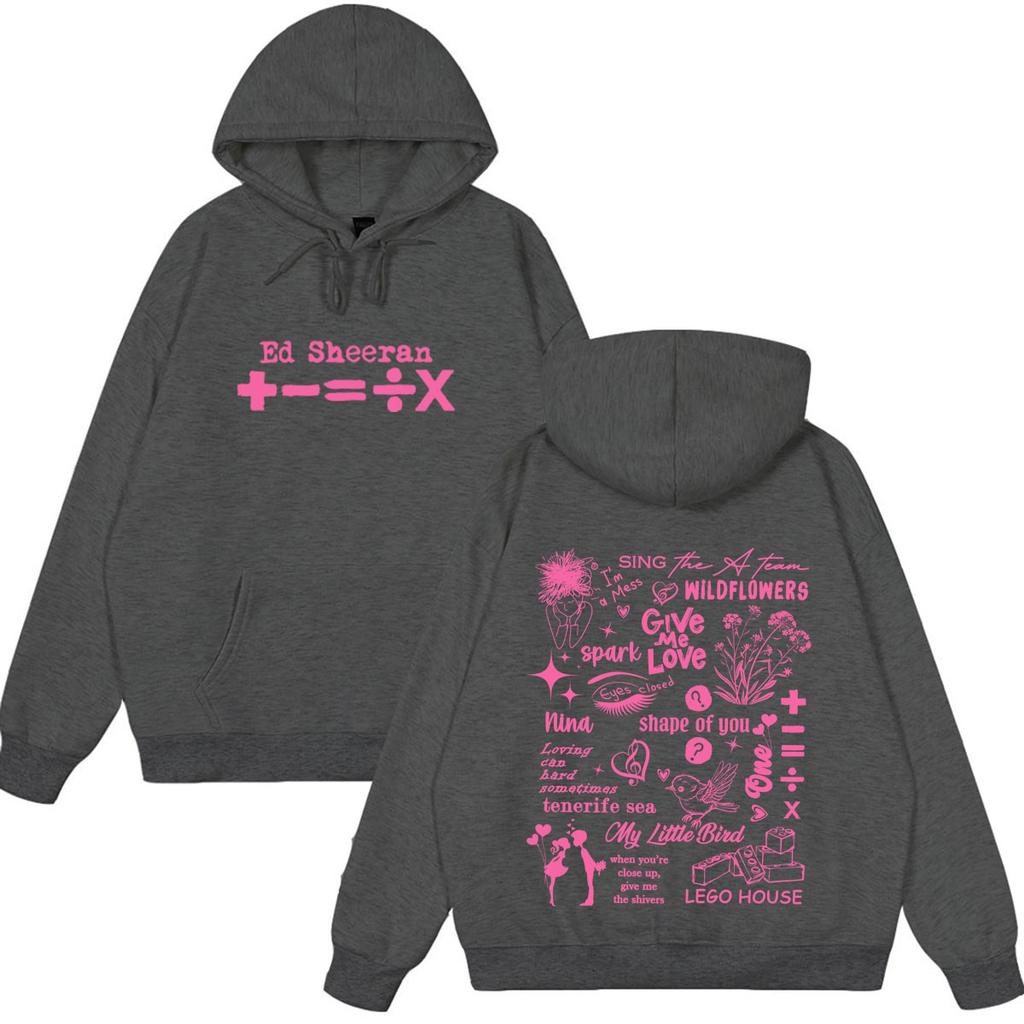 Ed Sheeran Loop Tour Print Sweatshirt Men Women Hip-hop Harajuku Pullover Long Sleeves Casual Oversized Hoodies