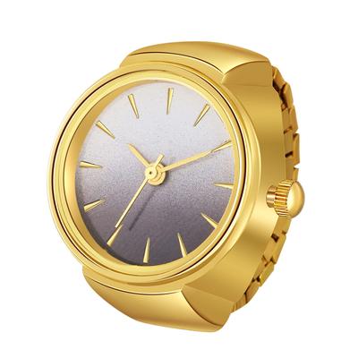 JEWELRYWE Ring Gradient Ring Birthday Christmas Ring Scale Accessories Watch, Watch, Present, Watch, Numbers, Dial, Stripes, Surface, Stylish, Men's,