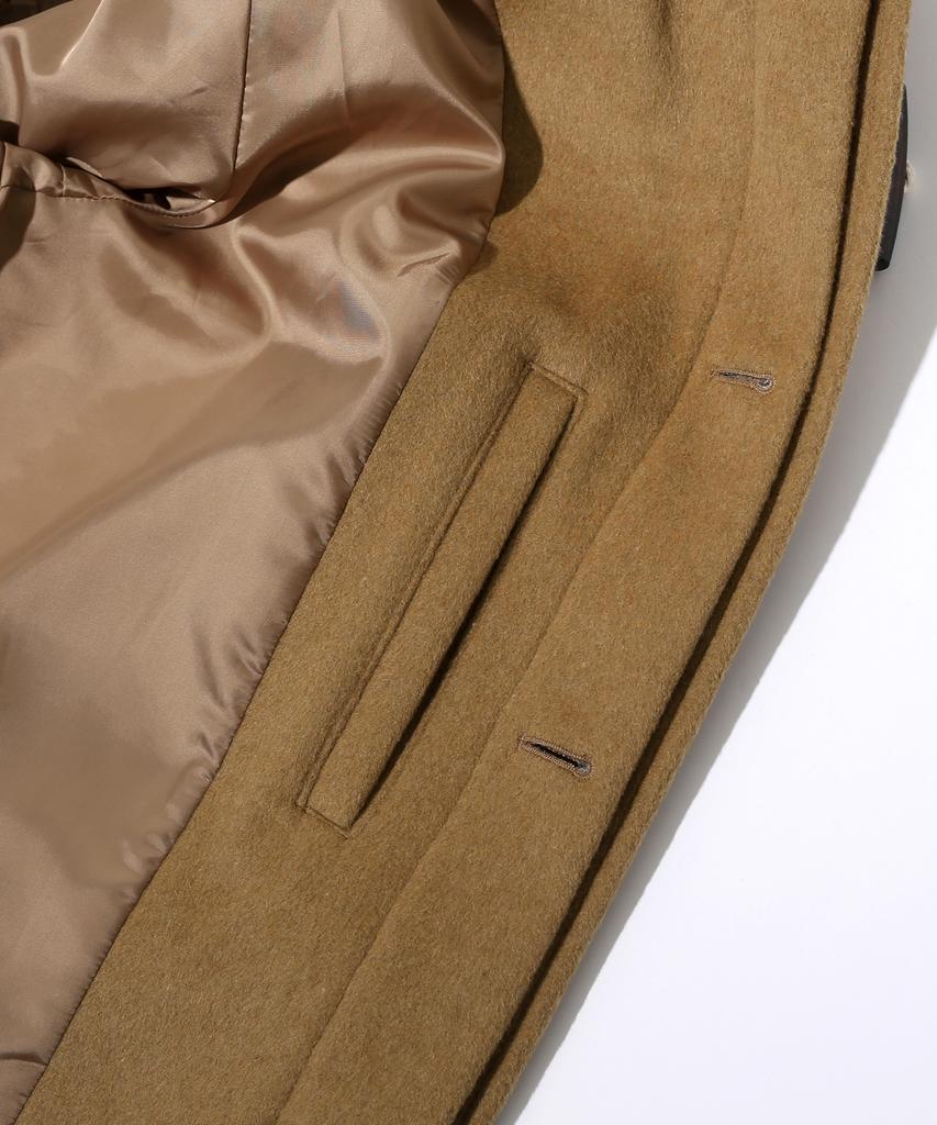 Ucla Unisex Long Hooded Duffle Coat [Dk-Beige] (Uaahc80)