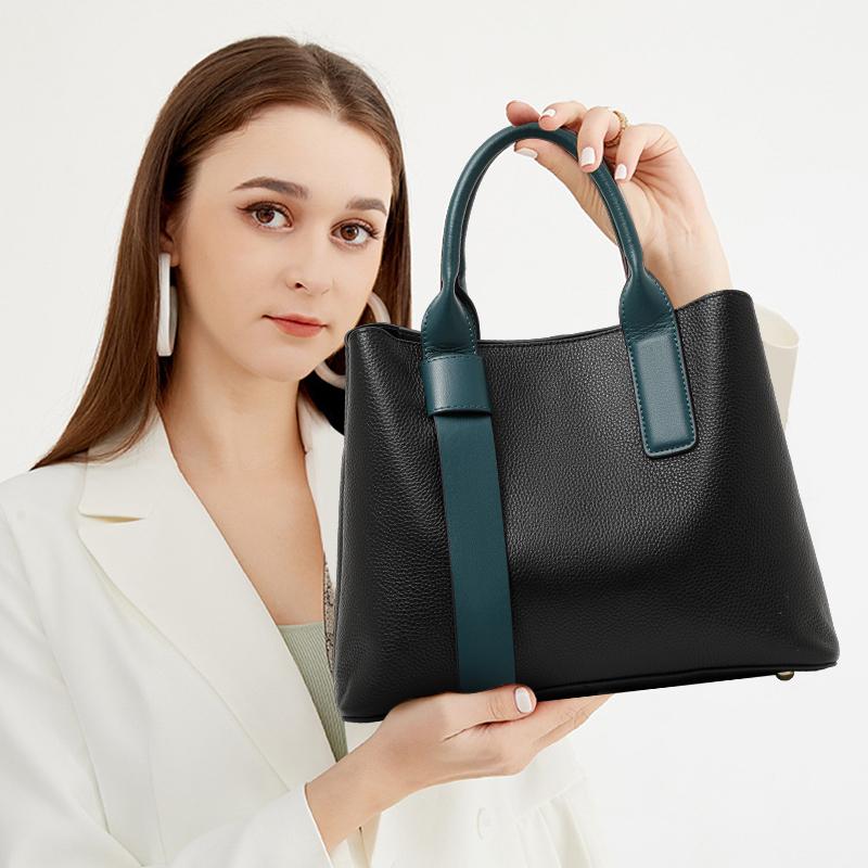 Aidrani Women's Genuine Leather Bag New High-Quality Cowhide Handbag Elegant Versatile Single tote Shoulder Crossbody Bag
