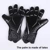 1 Pair Convenient Non-slip Texture Sweat Absorption Football Goalie Gloves Full Finger Soccer Goalie Goalkeeper Gloves Sports Accessories