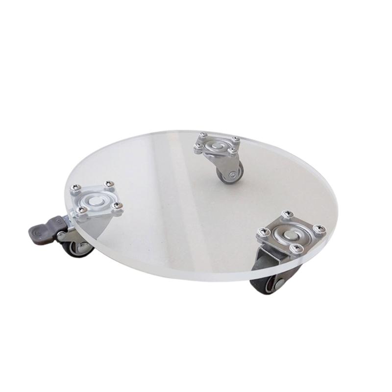 Movable Plant Tray With Wheel Rolling Flower Pot Tray Water Holder Base Indoor Planter Tray For Movable Stand 20x20cm