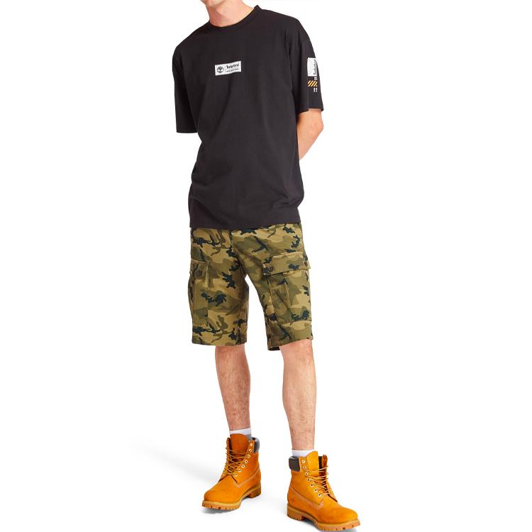 Timberland Earthkeeper Series Printed Short Sleeve T-Shirt Men Tops Black A2B51001