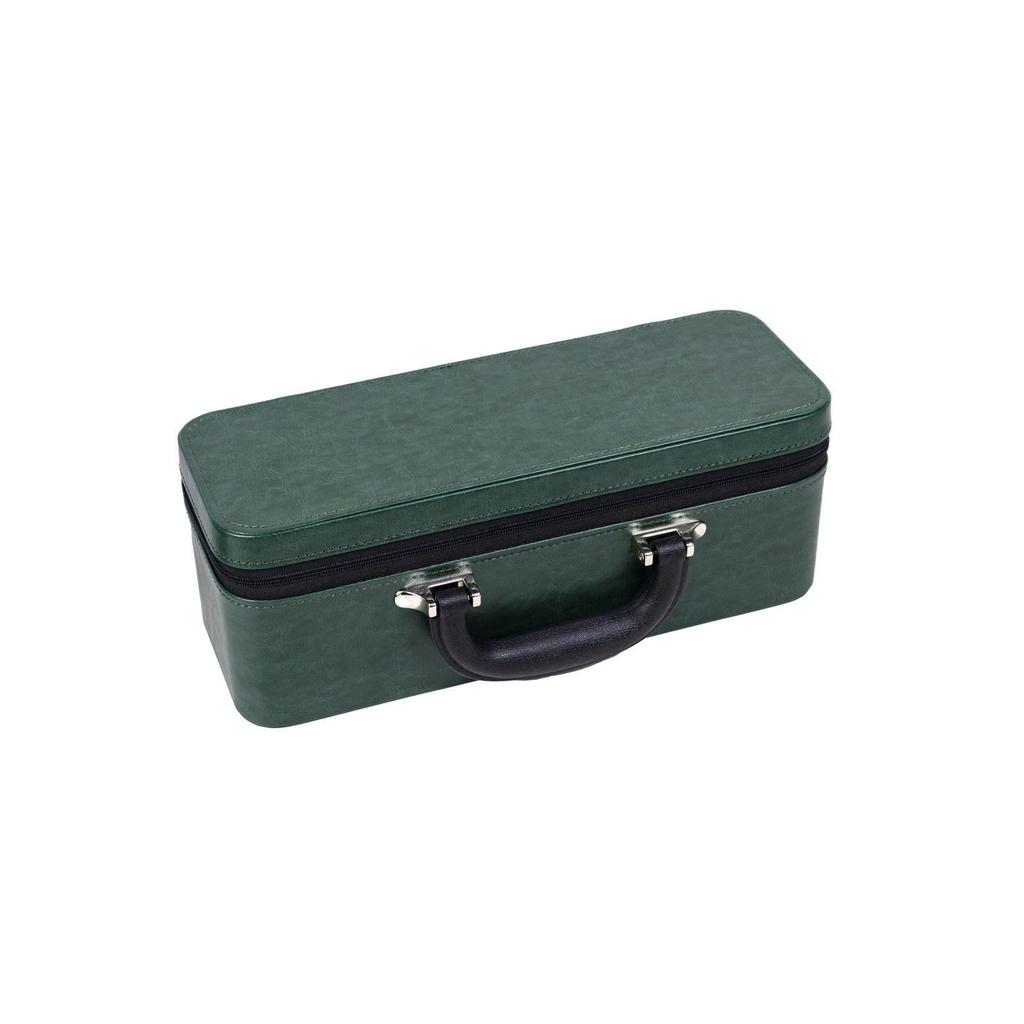 Multi-Bracelet Jewelry Storage Box with Ring, Necklace, and Bracelet Display