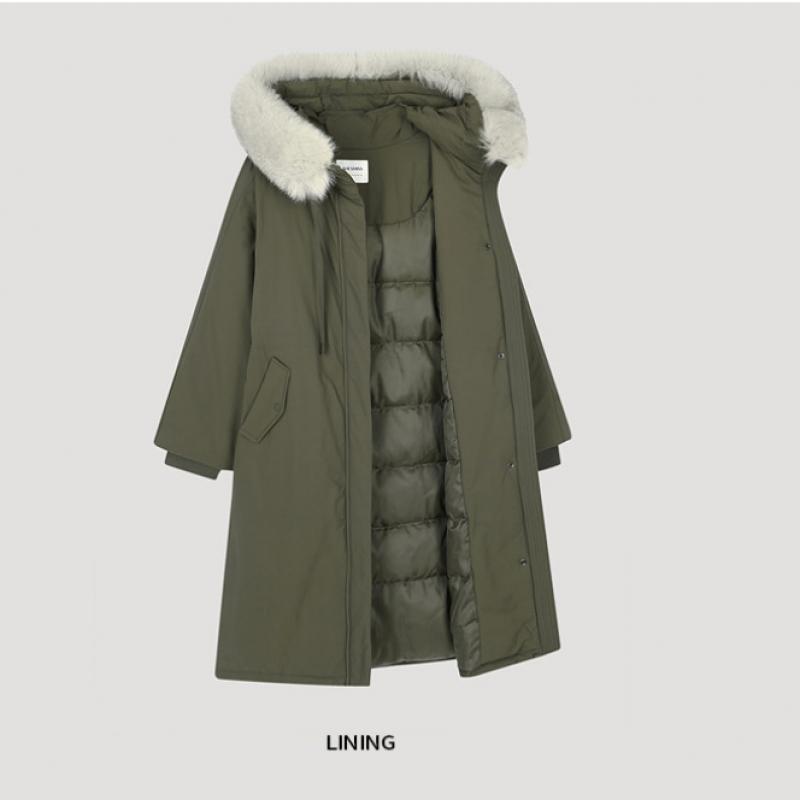  She S miSS Langer Pullover aus Fuchspelz und Entendaunen SSdjpo42060