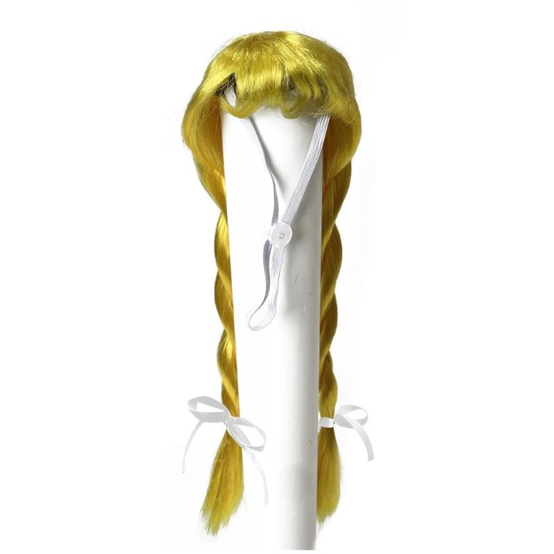 

Pet Geese Wigs Accessory Braided Haired Decoration For Gatherings Shows Heat Resistant Fabric