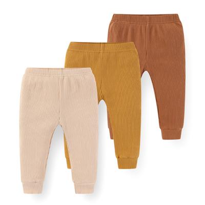 3PCS Unisex Solid Color Cotton Newborn Baby Girl Pant Cotton Baby Boy Pant 0-24M Newborn Set