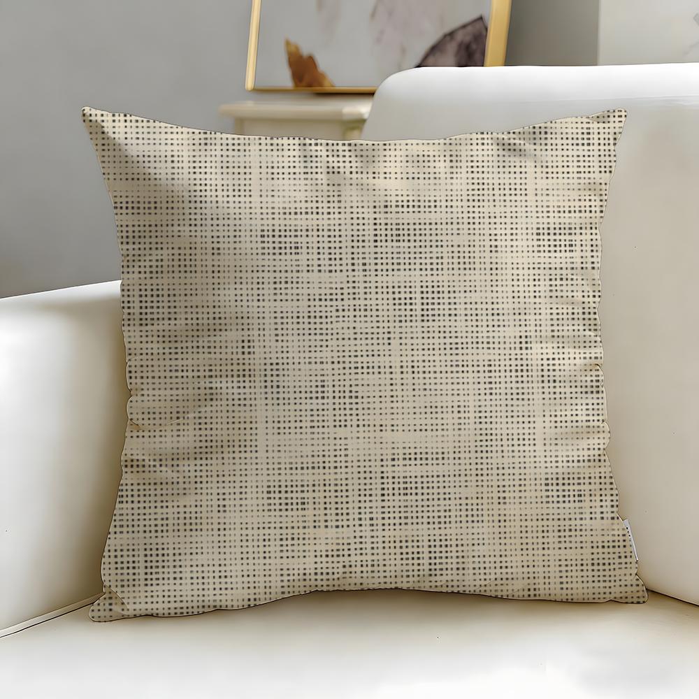 Geometric Patterns Cushion Cover Soft  EasyWash Pillow Case  Versatile for Couch Bed Travel and Office