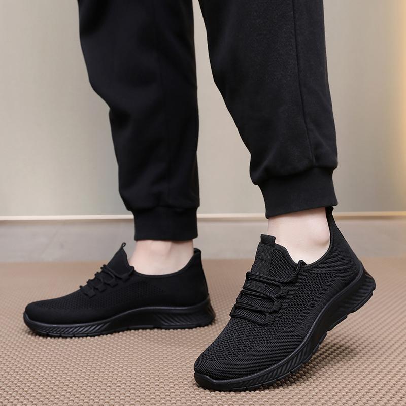 48 large size work dad shoes work men's shoes soft sole old Beijing cloth shoes black men's sneakers 46 non-slip 4749
