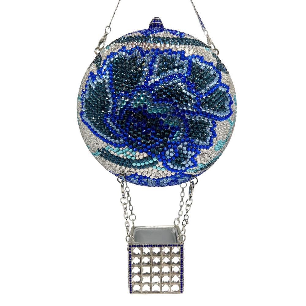 

Butterfly Hot Air Balloon Diamond Wedding Party Purses Crystal Evening Bag Clutch Women Rhinestone Purses Lady Handbags Female 14cmX14cmX14cm