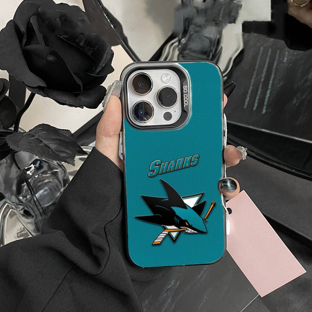 

Macklin Celebrini San Jose Sharks Phone Case For iPhone 17,16,15,14,13,12,Pro MAX Black Matte Shockproof Cover iPhone14ProMax