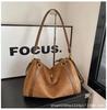 2025 new niche suede temperament tote bag large capacity versatile commuter shoulder bag crossbody