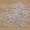 10pcs Close Ring Real Pure Solid 925 Sterling Silver Sealed Closed Jump Rings Split Ring Key Chain Jewelry Making Findings
