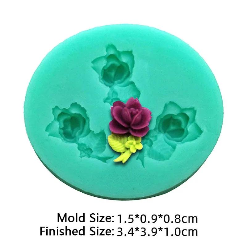 

New Mini Flowers Series Silicone Mold DIY Handmade Fondant Cake Baking Chocolate Sugar Cake Tool Resin Polymer Clay Making Mould