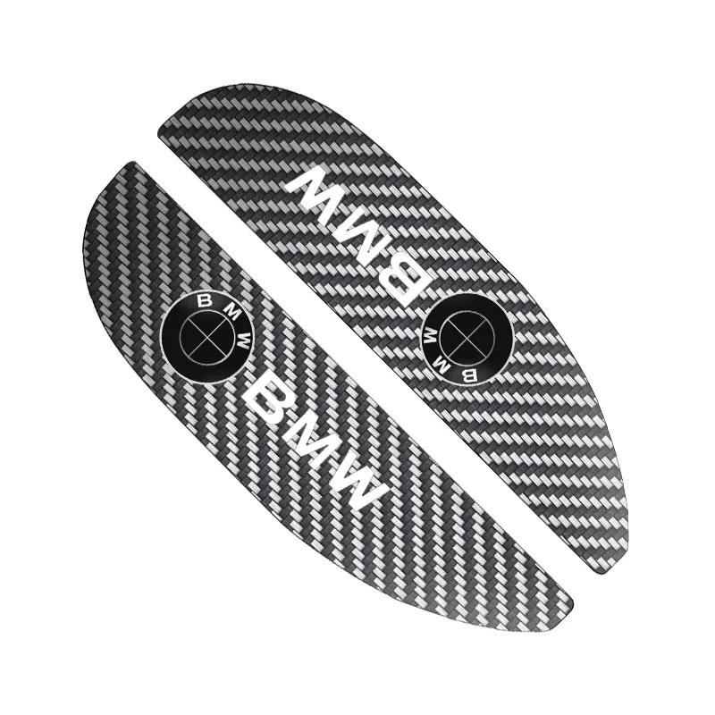 2 stuks Auto Achteruitkijkspiegel Sticker Regenwenkbrauw Voor BMW 50th Kith 5 Serie F20 E39 F10 F30 E90 E46 E60 G60 X5 E87 F11 G20 G32 G30