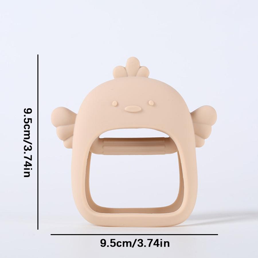 Not fall off silicone baby teething toys baby hand held teether pacifier breastfeeding baby newborn teething toys