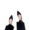 Square head shallow mouth single shoes women's flat bottom 2026 new summer hollow shoes lace mesh soft sole shoes ladyshoes