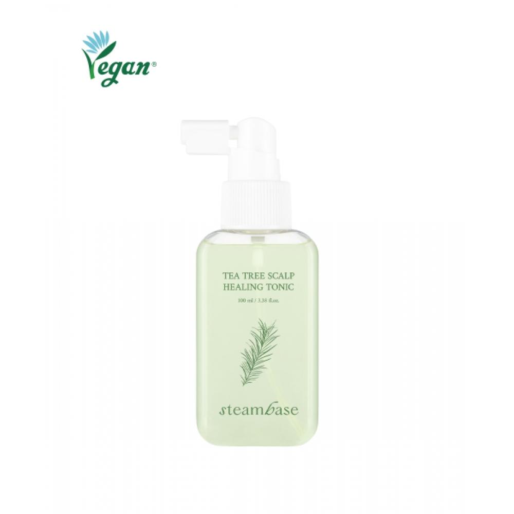 STeambase Тоник для кожи головы от зуда, успокаивающий, охлаждающий, с маслом чайного дерева, заживляющий, 100 мл none