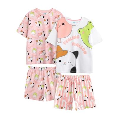 Squishmallows Girls Feeling Mallow Short Pyjama Set (Pack of 2)