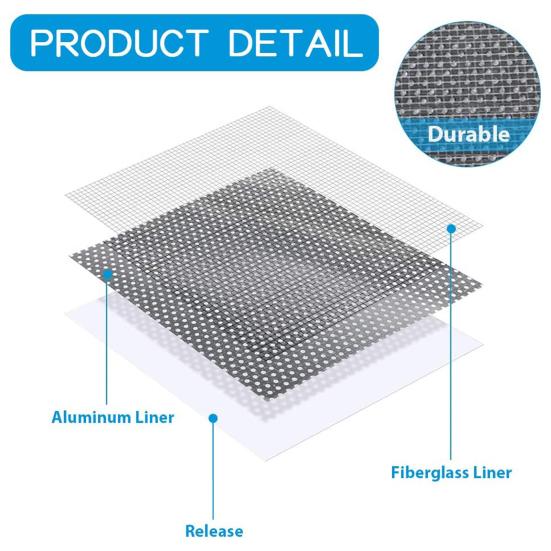 2 Stück/Set Wandreparaturpflaster Selbstklebend Feingitter Aluminium Verzinktes Stahlblech Heavy Duty Metall Gipskarton Reparaturpflaster Haushaltswaren