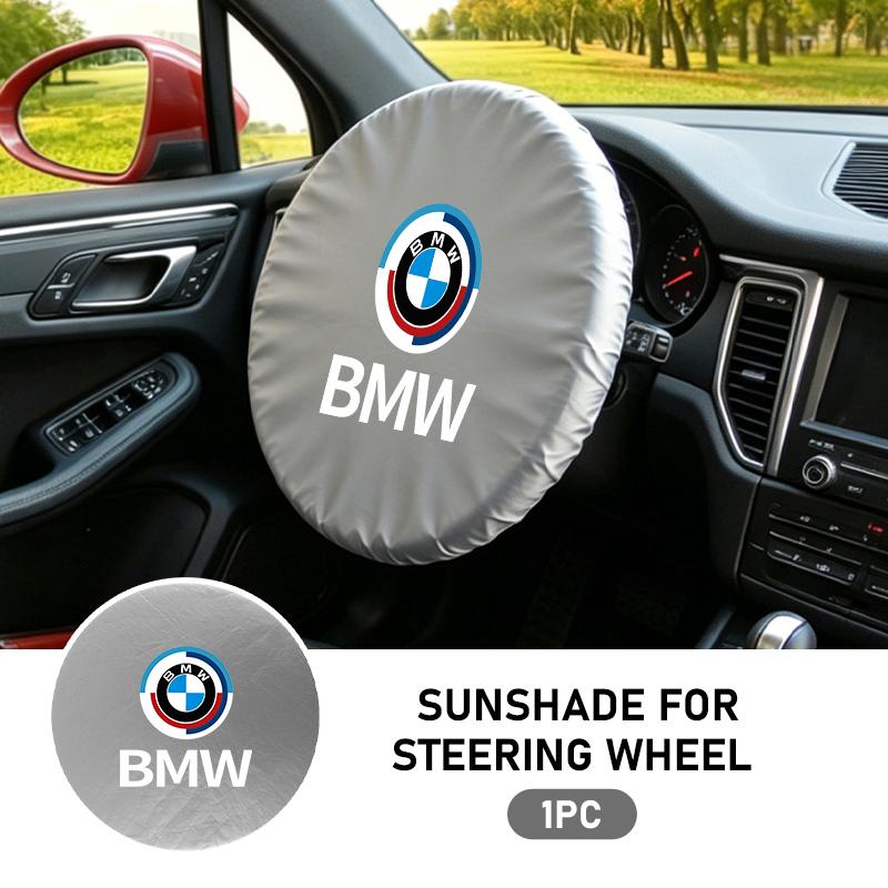 SCKS3 Car Steering Wheel Sun Block Silver Coated Cloth Sun Shade Cover For BMW M E87 E30 E46 E28 E39 F18 F35 G03 F10 E93 F20
