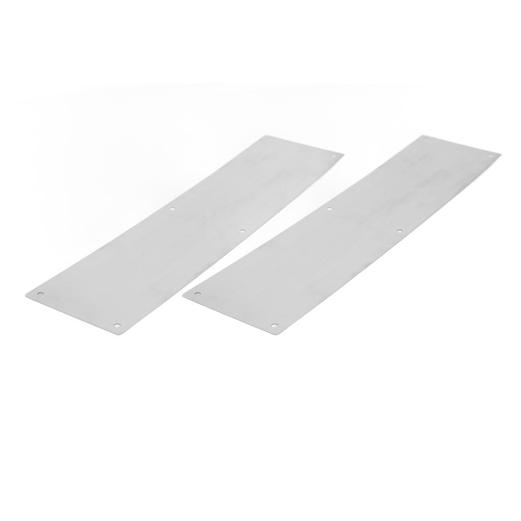 2 BUC Placă de protecție decorativă pentru ușă din oțel inoxidabil 304 pentru uși interioare și exterioare