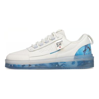 Przezroczysta Podeszwa Casualowe Buty Galaretki Antypoślizgowe Odporne na Zużycie Lekkie Niskoprofilowe Buty Skate Męskie Sneakersy Białe Niebieskie 912228030-6