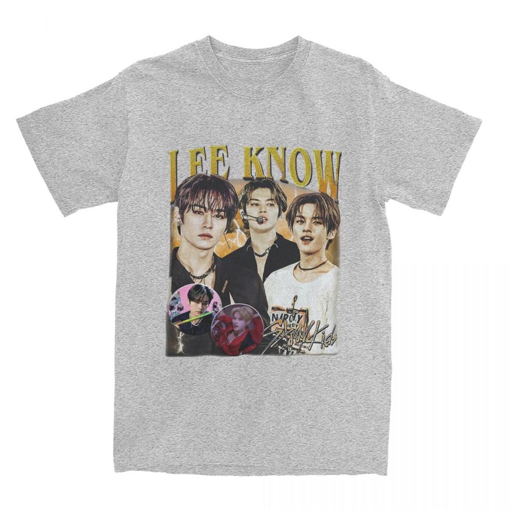 Men's Retro Lee Know 90s Bootleg Outfit T Shirts Cotton Top Tees Summer Streetwear Short Sleeve T-Shirt