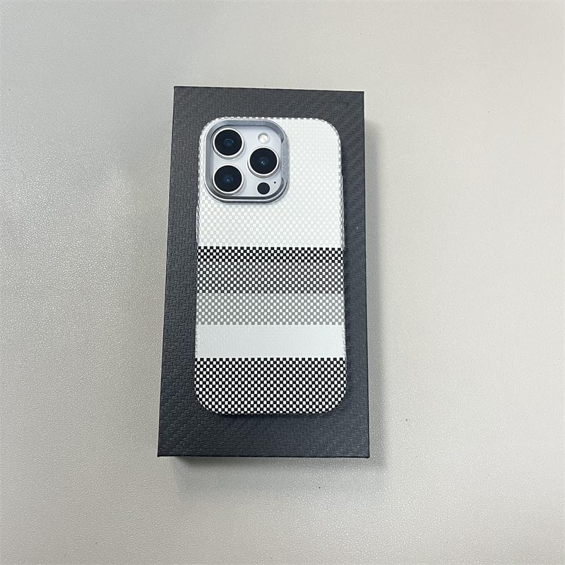 For MagSafe 16Pro Case Carbon Fiber 3D Relief Case for iPhone 16 15 14 13 Pro Max Wireless Charging Alloy Lens PC Magnetic Cover