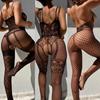 Porn Bodysuit Crotchless With Striped Printed Hot Women Lingerie Sexual Body Stockings Night Lingeries Open Ass Couples Sexy