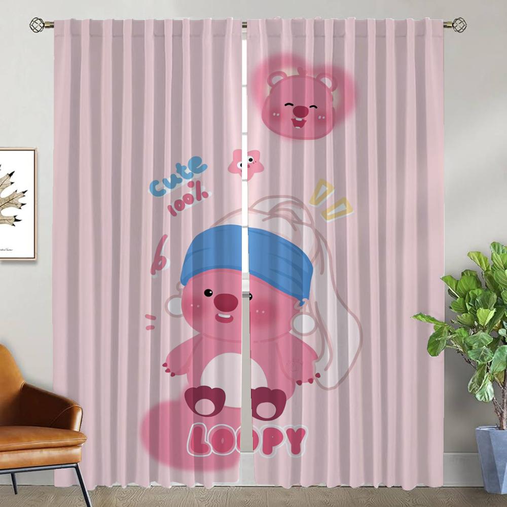 

Противомоскитные шторы 2 штуки Шторы Pororos для гостиной Занавеска Тюль для спальни Украшение на Хэллоуин Перегородка Камера W50xH70cmx2pcs-CL