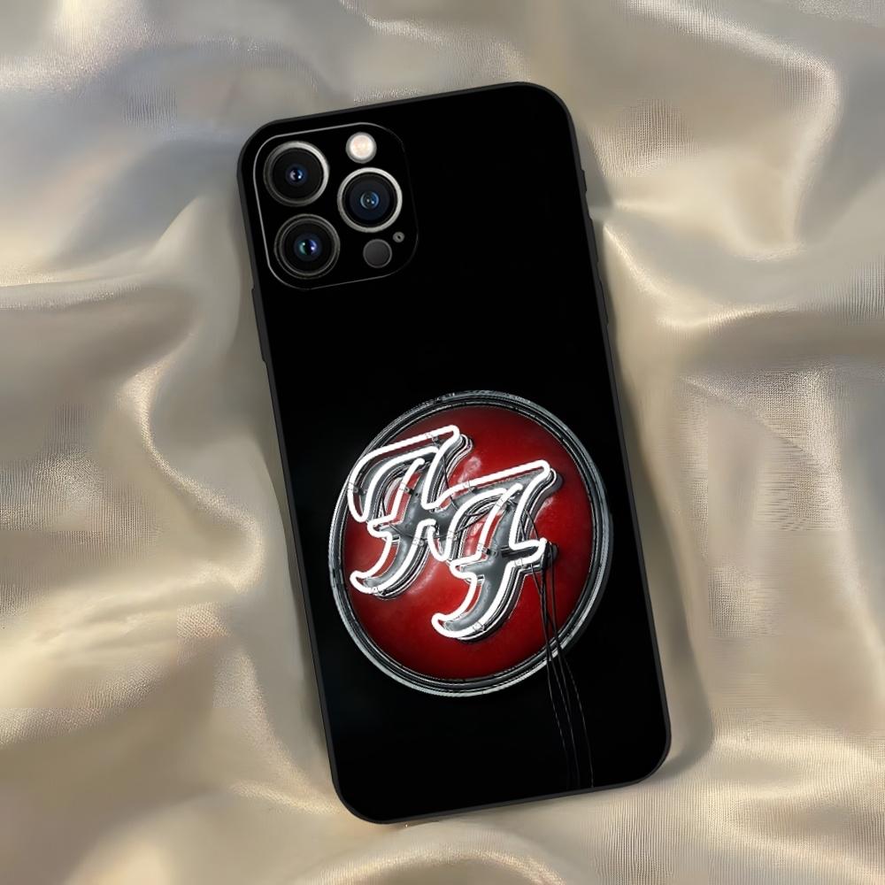 

Foo Fighters Band Phone Case for Iphone 16 15 14 13 12 11 Pro Max Xr X Xs Mini 8 Plus SE 2022 Black Soft Silicone Cover iPhone 16