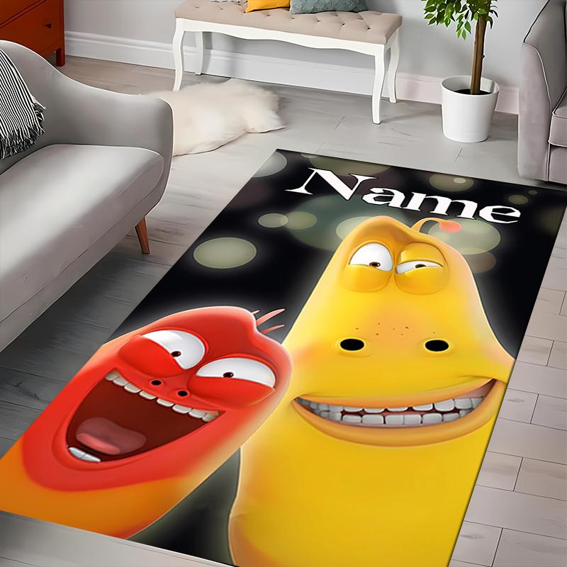 Custom Personalization Larva Area Rug - Perfect For Kitchen, Bathroom,Laundry Room Decor Large Size Available,Gift All Seasons