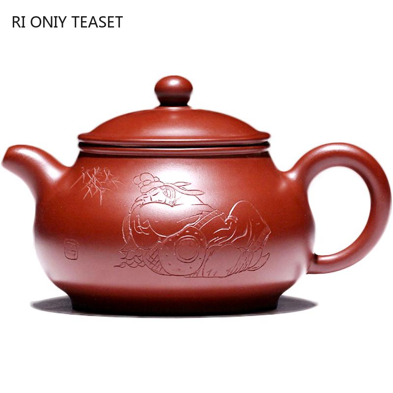 280ml Chinese Yixing Purple Clay Teapot Famous Handmade Zisha Tea Pot Household Beauty Tea Infuser Kettle Tea Set Teaware
